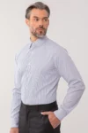 CHEMISE HOMME L’ÉCHAPPÉE RAYÉE BLEUE MARINE