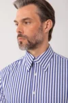 CHEMISE HOMME LA DISTINGUÉE RAYÉE BLEUE NUIT