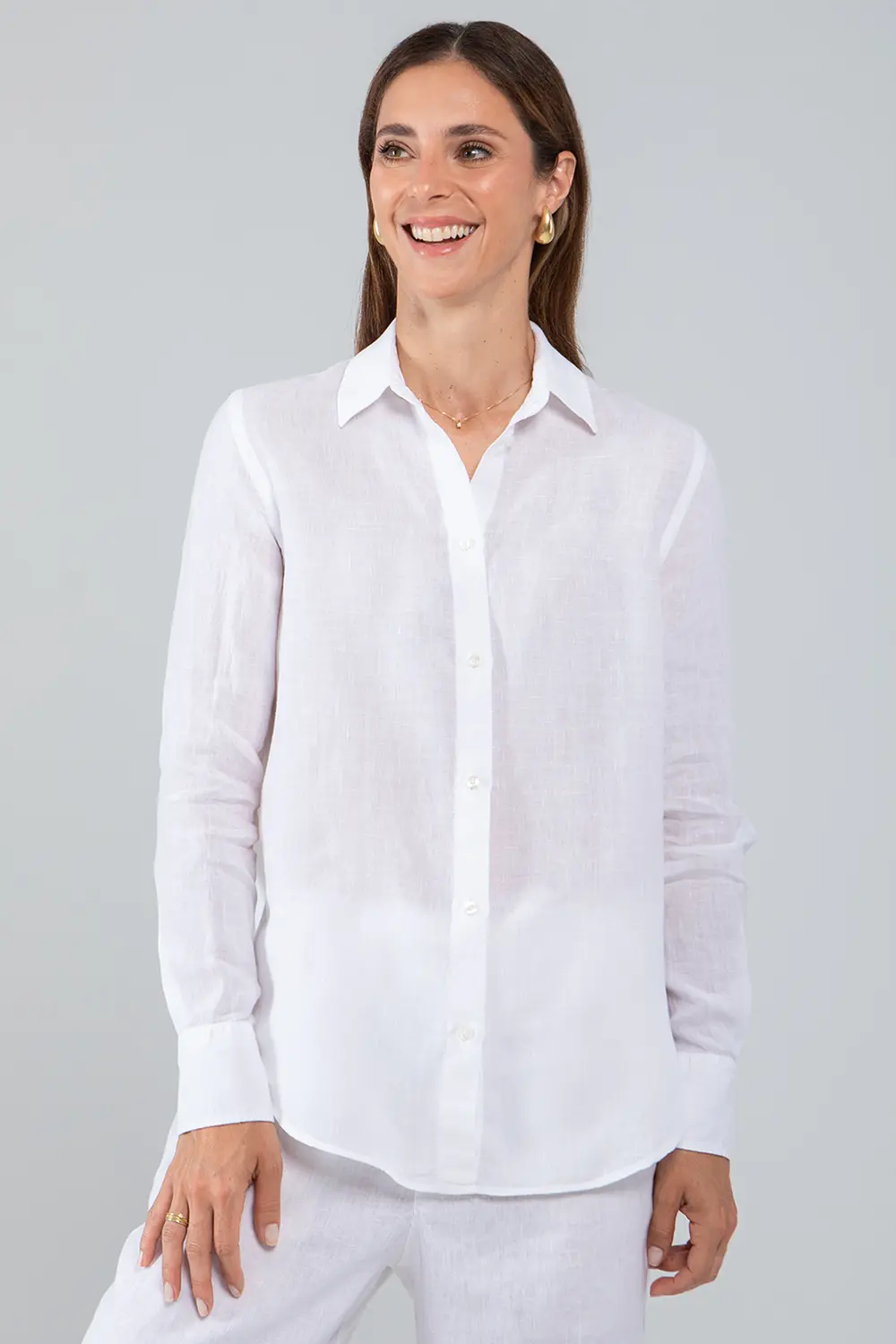 CHEMISE FEMME LA NOMADE LIN BLANCHE