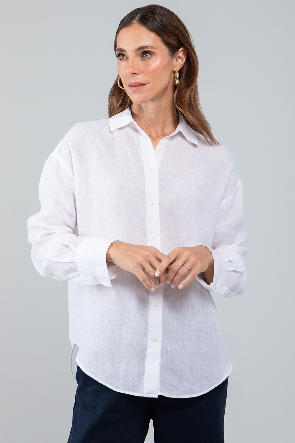 CHEMISE FEMME LA BOHÈME LIN BLANCHE